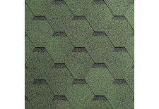 Бітумна черепиця Superglass Hex (23) Amazon Green ultra