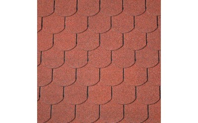Бітумна черепиця Superglass Biber (10) Tile Red