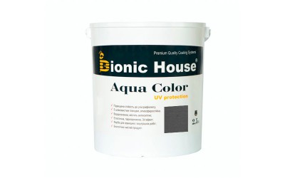 «AQUA COLOR» UV-protect Сонцезахисна фарба для дерева 2,5л Артгрей
