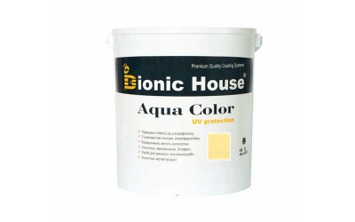 «AQUA COLOR» UV-protect Сонцезахисна фарба для дерева 2,5л Медовий