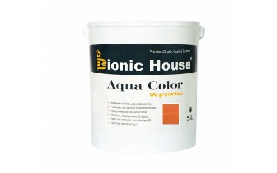 «AQUA COLOR» UV-protect Сонцезахисна фарба для дерева 2,5л Горобина