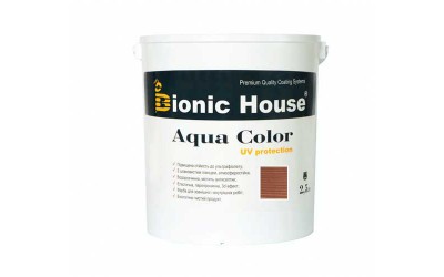 «AQUA COLOR» UV-protect Сонцезахисна фарба для дерева 2,5л Сандал