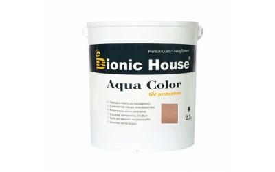 «AQUA COLOR» UV-protect Сонцезахисна фарба для дерева 2,5л Індіго