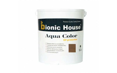 «AQUA COLOR» UV-protect Сонцезахисна фарба для дерева 2,5л Тауп