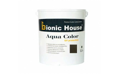 «AQUA COLOR» UV-protect Сонцезахисна фарба для дерева 2,5л Антрацит