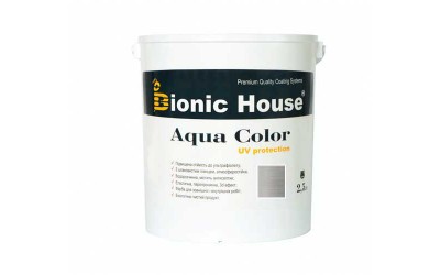 «AQUA COLOR» UV-protect Сонцезахисна фарба для дерева 2,5л Білий Мармур