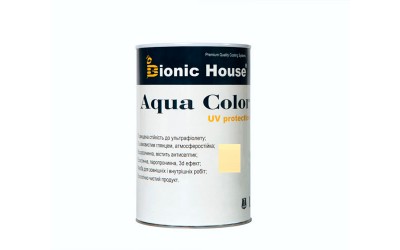 «AQUA COLOR» UV-protect Сонцезахисна фарба для дерева 0,8л Слонова кістка А102