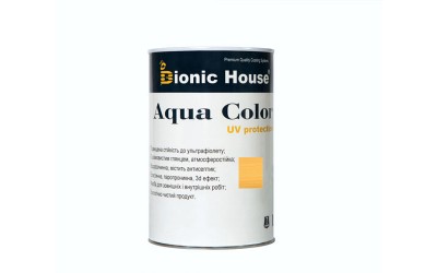 «AQUA COLOR» UV-protect Сонцезахисна фарба для дерева 0,8л Світлий дуб А126