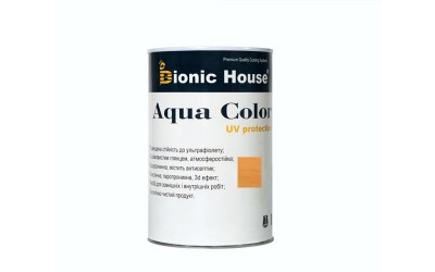 «AQUA COLOR» UV-protect Сонцезахисна фарба для дерева 0,8л Дуб А105