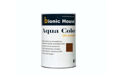 «AQUA COLOR» UV-protect Сонцезахисна фарба для дерева 0,8л Горіх А110