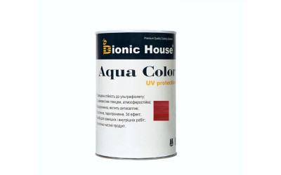 «AQUA COLOR» UV-protect Сонцезахисна фарба для дерева 0,8л Вишня А108