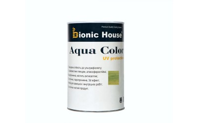 «AQUA COLOR» UV-protect Сонцезахисна фарба для дерева 0,8л Смарагд А114