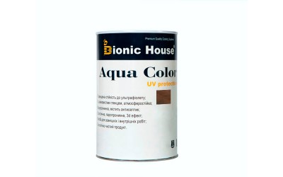 «AQUA COLOR» UV-protect Сонцезахисна фарба для дерева 0,8л Венге