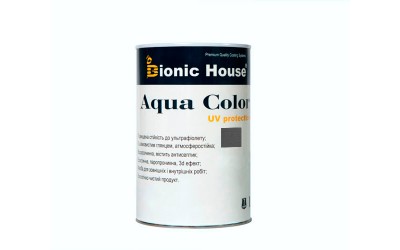 «AQUA COLOR» UV-protect Сонцезахисна фарба для дерева 0,8л Артгрей