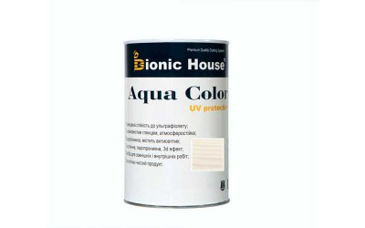 «AQUA COLOR» UV-protect Сонцезахисна фарба для дерева 0,8л Жасмін