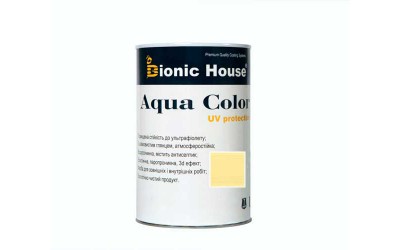«AQUA COLOR» UV-protect Сонцезахисна фарба для дерева 0,8л Медовий