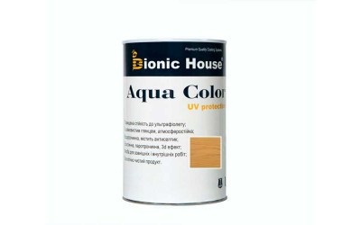 «AQUA COLOR» UV-protect Сонцезахисна фарба для дерева 0,8л Орегон