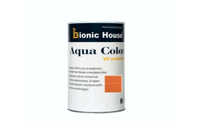 «AQUA COLOR» UV-protect Сонцезахисна фарба для дерева 0,8л Горобина