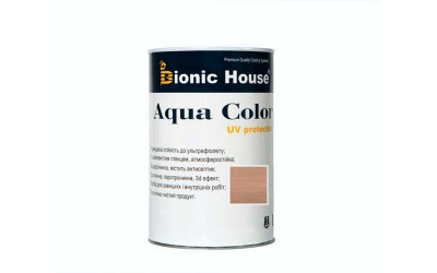 «AQUA COLOR» UV-protect Сонцезахисна фарба для дерева 0,8л Індіго