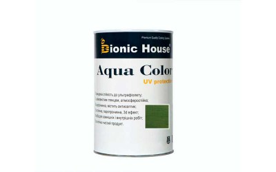 «AQUA COLOR» UV-protect Сонцезахисна фарба для дерева 0,8л Кипарис