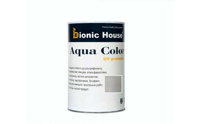 «AQUA COLOR» UV-protect Сонцезахисна фарба для дерева 0,8л Білий Мармур