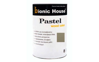 Pastel «WOOD COLOR» Фарба для дерева акрилатна 0,8л Сірий Сланець