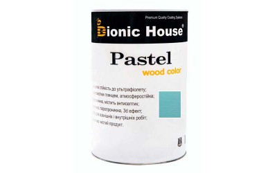 Pastel «WOOD COLOR» Фарба для дерева акрилатна 0,8л Бірюза