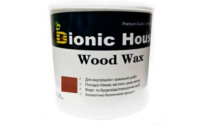 «WOOD WAX» Фарба-віск для дерева 0,8л Марсала