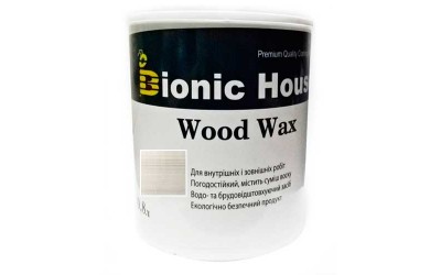«WOOD WAX» Фарба-віск для дерева 0,8л Білий дуб