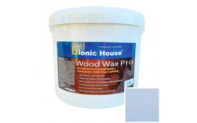 «WOOD WAX PRO» Професійна фарба-віск для дерева Біла база 10л Баунті