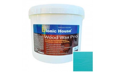 «WOOD WAX PRO» Професійна фарба-віск для дерева Біла база 10л Бірюза
