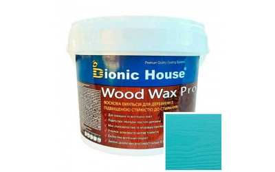 «WOOD WAX PRO» Професійна фарба-віск для дерева Біла база 0,8л Бірюза
