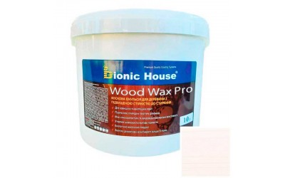 «WOOD WAX PRO» Професійна фарба-віск для дерева безКолірна база 10л Білий
