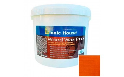 «WOOD WAX PRO» Професійна фарба-віск для дерева безКолірна база 10л Бурштин