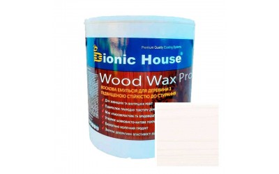 «WOOD WAX PRO» Професійна фарба-віск для дерева безКолірна база 2,5л Білий