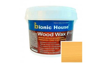 «WOOD WAX PRO» Професійна фарба-віск для дерева безКолірна база 0,8л Світлий дуб