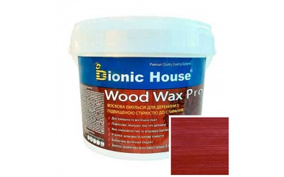 «WOOD WAX PRO» Професійна фарба-віск для дерева безКолірна база 0,8л Вишня