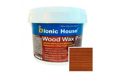 «WOOD WAX PRO» Професійна фарба-віск для дерева безКолірна база 0,8л Коньяк