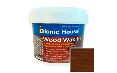«WOOD WAX PRO» Професійна фарба-віск для дерева безКолірна база 0,8л Горіх
