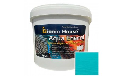 «AQUA ENAMEL» Емаль акрилова універсальна 10л Бірюза