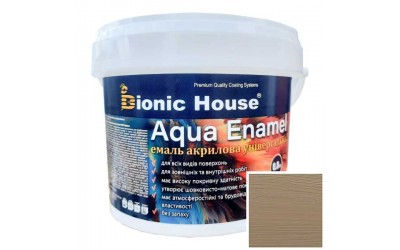 «AQUA ENAMEL» Емаль акрилова універсальна 0,8л Сірий Сланець