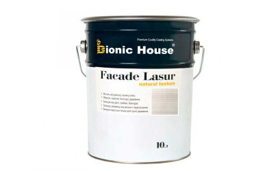 «FACADE LASUR» Фарба для дерева на базі лляної олії 10л Білий дуб