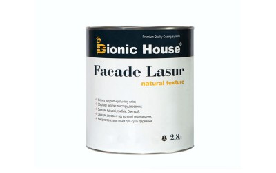 «FACADE LASUR» Фарба для дерева на базі лляної олії 2,8л Безбарвний