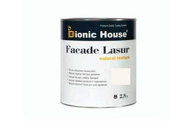«FACADE LASUR» Фарба для дерева на базі лляної олії 2,8л Білий А101