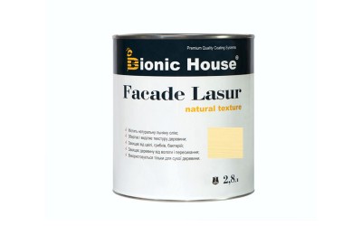 «FACADE LASUR» Фарба для дерева на базі лляної олії 2,8л Слонова кістка А102