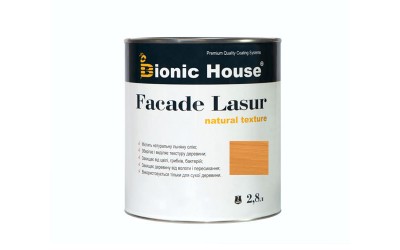 «FACADE LASUR» Фарба для дерева на базі лляної олії 2,8л Дуб А105