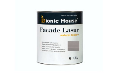 «FACADE LASUR» Фарба для дерева на базі лляної олії 2,8л Попіл А117