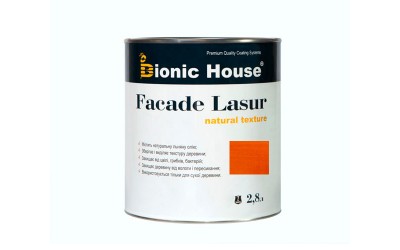 «FACADE LASUR» Фарба для дерева на базі лляної олії 2,8л Бурштин