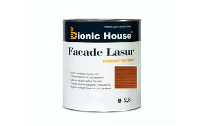 «FACADE LASUR» Фарба для дерева на базі лляної олії 2,8л Коньяк