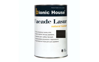 «FACADE LASUR» Фарба для дерева на базі лляної олії 1л Чорне дерево А120